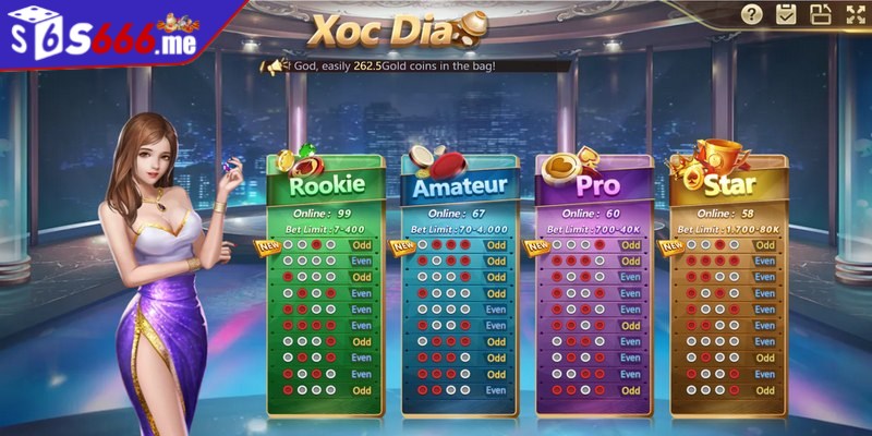 Các tỷ lệ trả thưởng trong game xóc đĩa